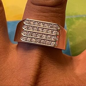 SS Men's Engagement CZ Ring
